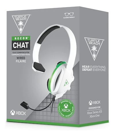Casque de chat RECON CHAT WHITE de TURTLE BEACH® pour Xbox One et Xbox Series X|S