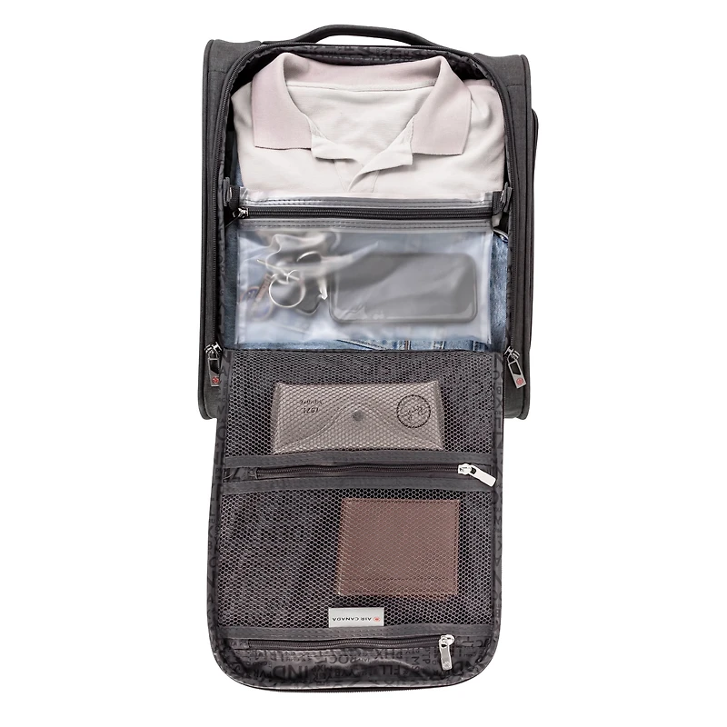 Air Canada Valise Cabine Souple 16", Bagage à Main Léger, Valise de Voyage Sous le Siège
