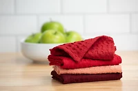 Mainstays 4 Pieces, Waffle Dishcloths, Red, 4 PACK WAFFLE DISH CLOTH
