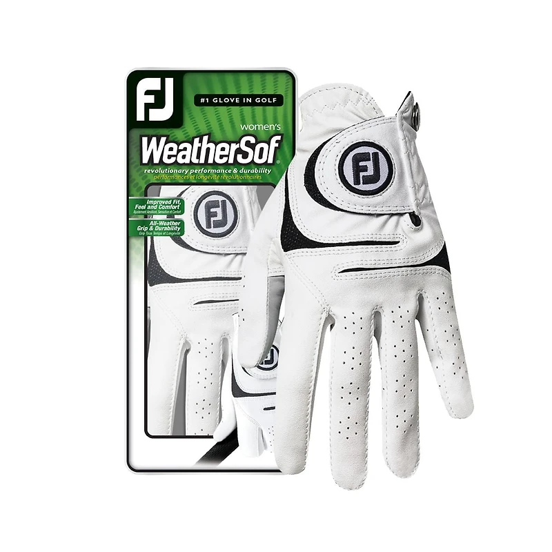 Woman's LH Medium WeatherSof Golf Glove, Performance and Durability