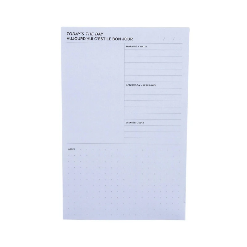 Feuillets à motifs Post-it®, agenda, journée, bleu 4.9 x 7.7 po (124mm x 195mm)