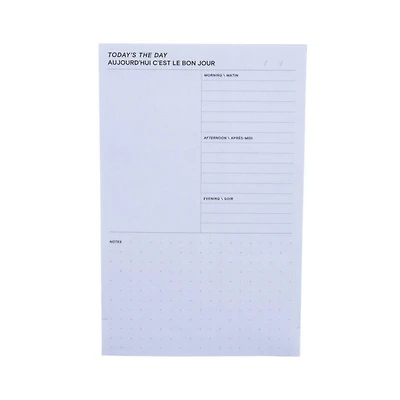 Feuillets à motifs Post-it®, agenda, journée, bleu 4.9 x 7.7 po (124mm x 195mm)