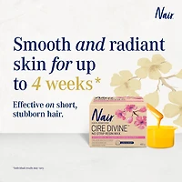 Nair Cire De Résine Allant Au Micro-Ondes Cire Divine Pour Les Jambes Et Le Corps Avec Fleur De Cerisier Japonais Et Huile De Son De Riz, 400g