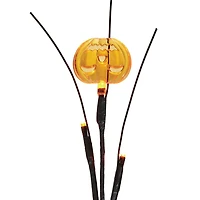 Way to Celebrate Halloween 45-Count  Battery-Operated Orange LED Pumpkin Garland, 6'