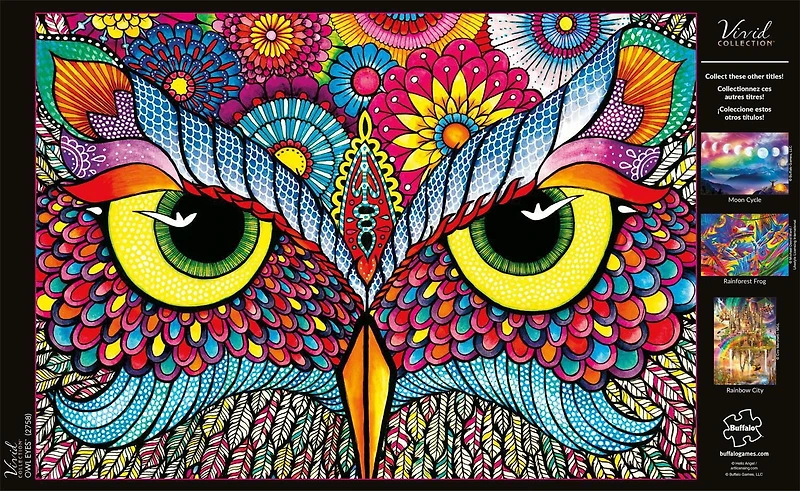 Buffalo Games - Vivid Collection - Owl Eyes - 300 Piece Jigsaw Puzzle