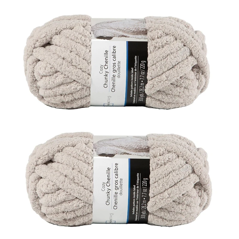 Lot de 2 fils de polyester gris clair MAINSTAYS