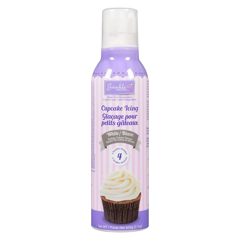 Glaçage blanc pour petits gâteaux Twinkle