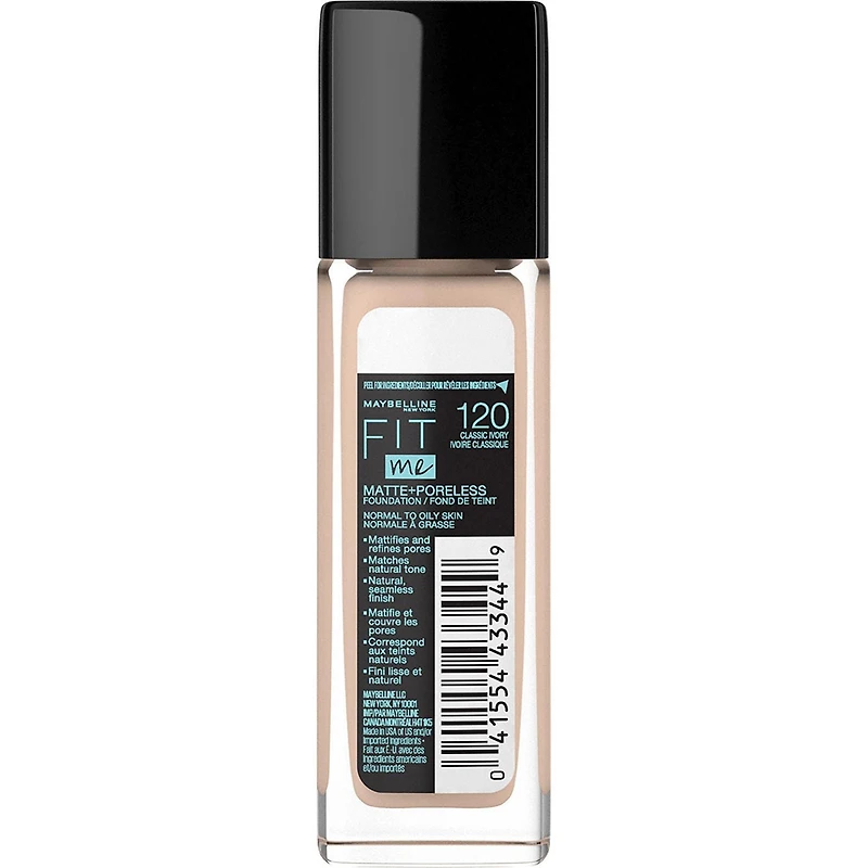 Fond de teint liquide Matte + Poreless Fit Me® Maybelline New York Fond de teint Matte + Poreless Fit Me