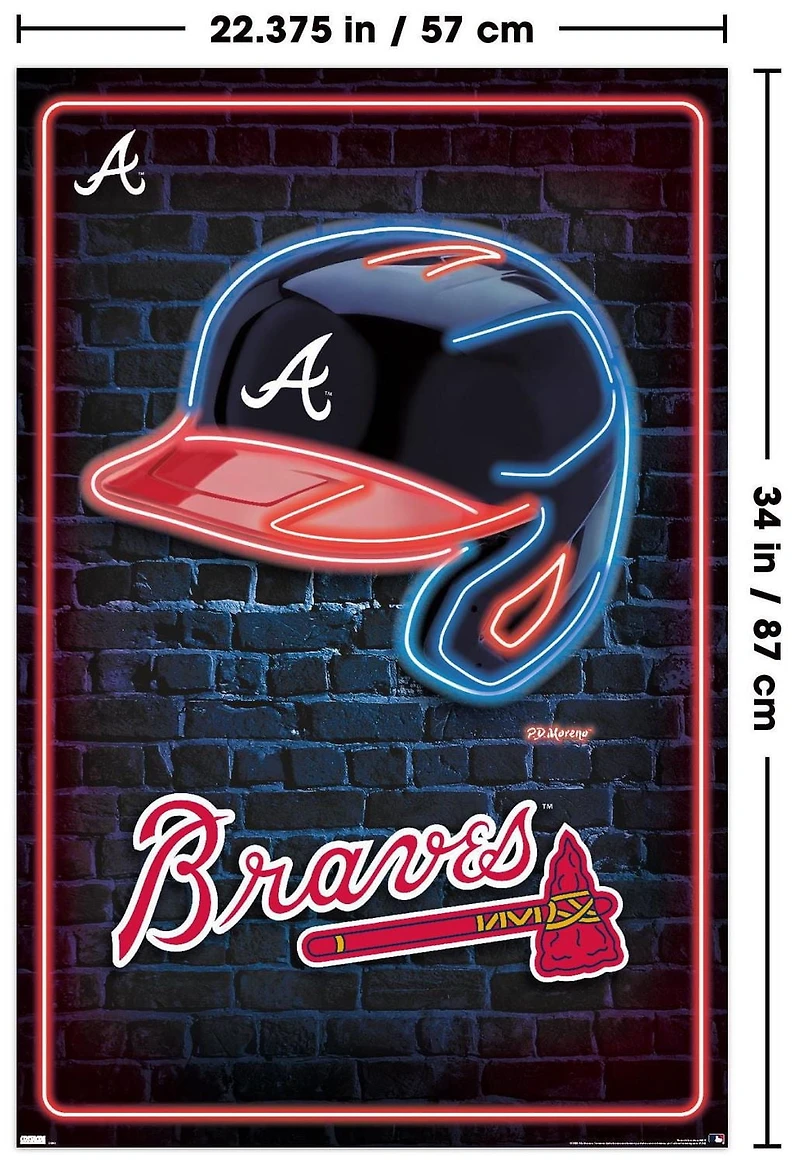 MLB Atlanta Braves - Casque néon 23