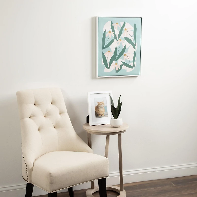hometrends Serenna Rudbeckia Canvas Framed Art