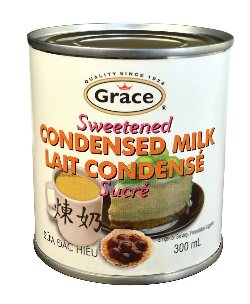Lait condensé sucré de Grace, 300ml can Lait condensé sucré de Grace, 300ml Can