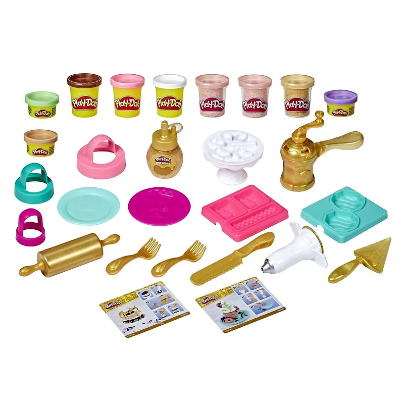 Play-Doh Gold Collection Gold Star Baker Playset, Kids Toys, Boys and Girls Arts and Crafts, 3 years and up