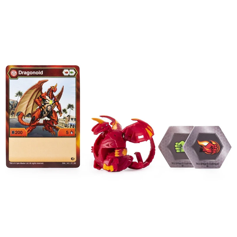 Bakugan, Dragonoid, Créature transformable à collectionner de 5 cm, à partir de 6 ans