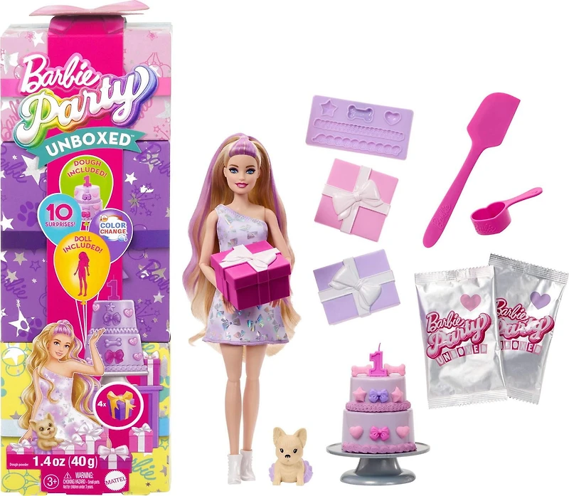 Barbie-Barbie Cadeau Surprise-Coffret Fête d’Anniversaire