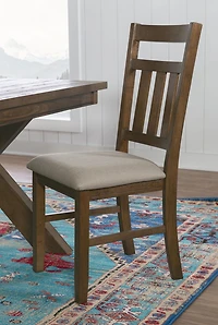 Chaise d'appoint Padilla, Marron (Lot de 2)