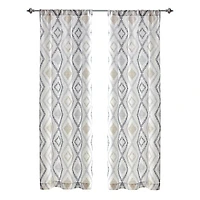 Panneau de fenêtre imprimé avec passe-tringle de 84 po Mainstays Tille 1 panneau, 40" x 84"