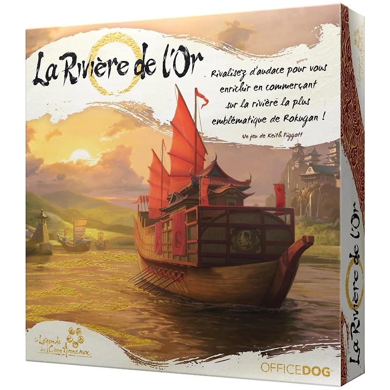 Asmodee - Office Dog - La Rivière de L'Or - Board Game - 1 to 4 Players - Ages 14 and Up - French
