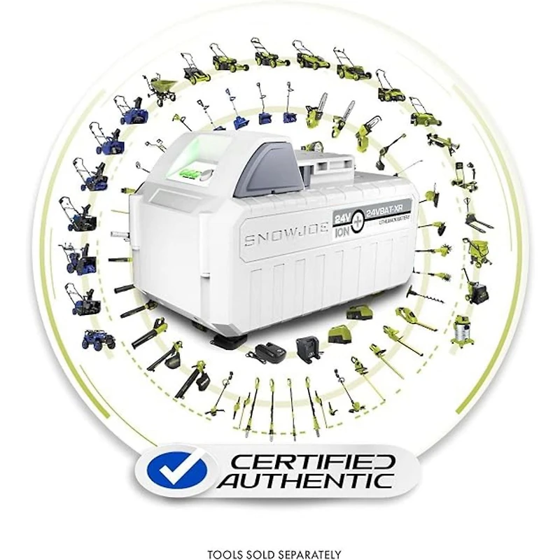 Snow Joe Batterie au lithium-ion de 5,0 Ah et 24 V