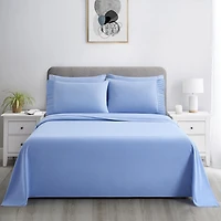 Marina Decoration Ultra Soft Silky Deep Pocket Solid Rayon from Bamboo Bedding All Season Sheet Set