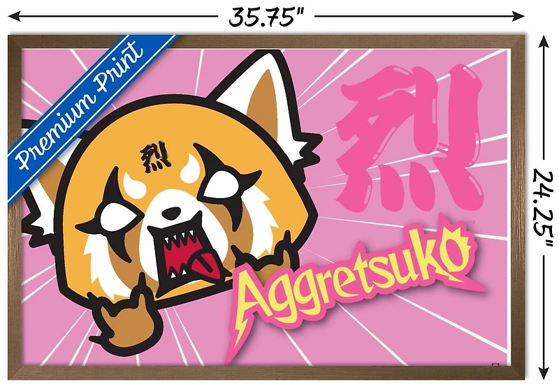 Aggretsuko - Horns Wall Poster, 14.725" x 22.375"
