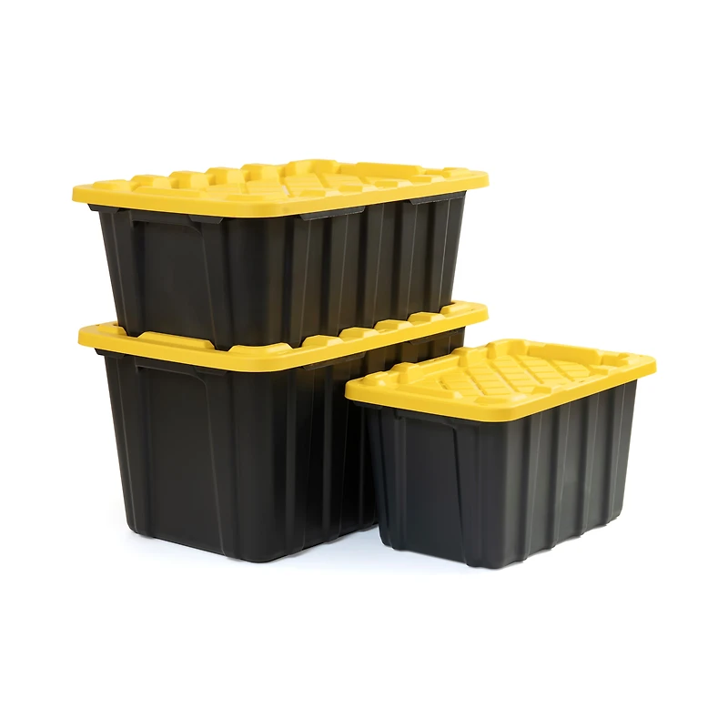 Tuff StoreTM 70L (18.5 gal.), Heavy Duty - Safety Yellow & Carbon Black