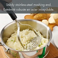 Mainstays Potato Masher, Black, Length - 25 cm x 10 cm