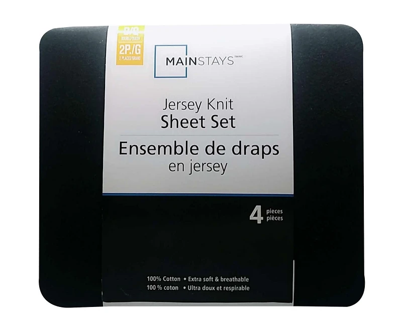 Mainstays Jersey Sheet Set