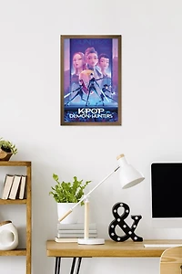 Netflix KPop Demon Hunters (2025) - One Sheet Wall Poster, 14.725" x 22.375" Framed