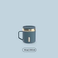 Tasse de voyage pour café/thé en acier inoxydable isolée Contigo SnapSeal, 414 ml (14 oz) – compacte, antifuite, sans BPA, sans plomb, lavable au lave-vaisselle