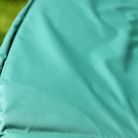 SKYWALKER TRAMPOLINES Trampoline d'extérieur rond de 10 pieds vert pour enfants avec filet de sécurité et coussin à ressorts, homologation ASTM, résistant à la rouille