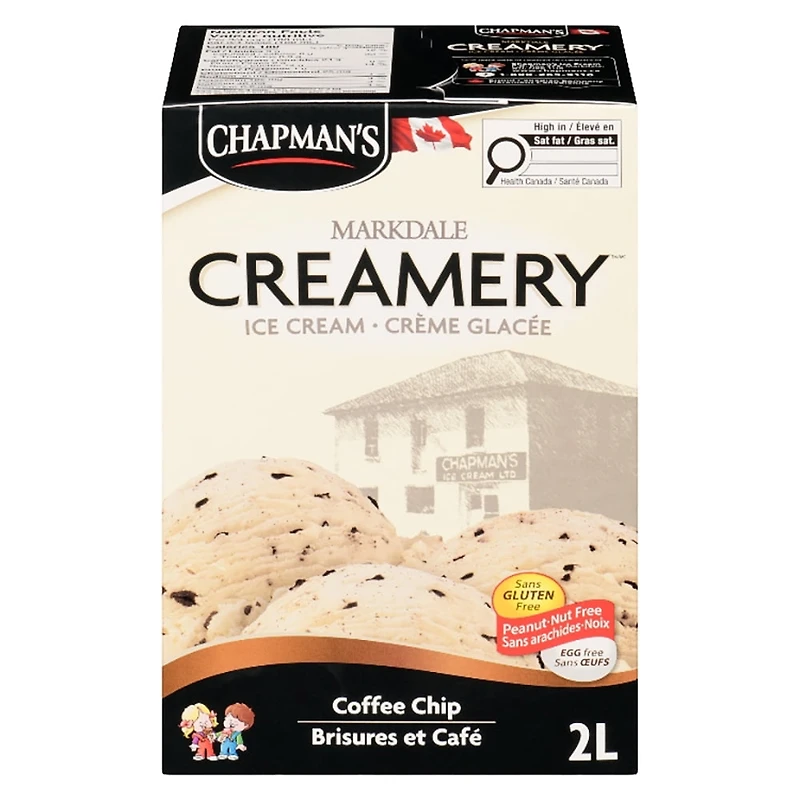 Chapman's Markdale Creamery Coffee Chip Ice Cream in a Carton 2L