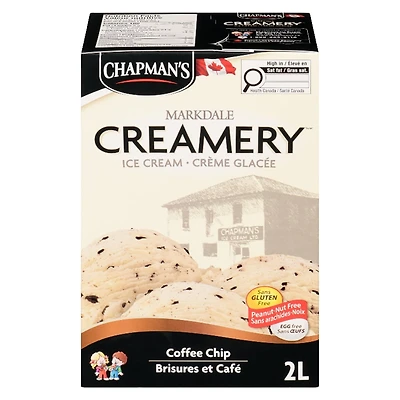 Chapman's Markdale Creamery Coffee Chip Ice Cream in a Carton 2L