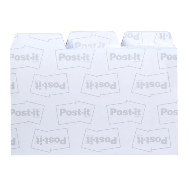 Feuillets à motifs Post-it®, paquet d’onglets, bleu 3.9 po x 2.9 po (99mm x 73mm)