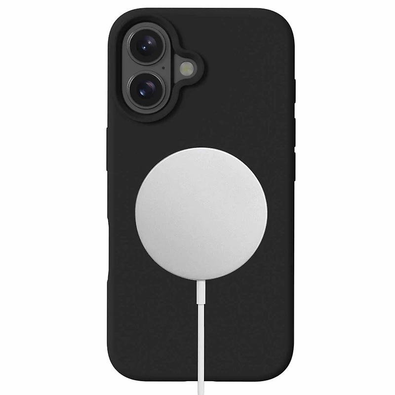Blu Element Étui en Silicone avec MagSafe Noir pour iPhone 16