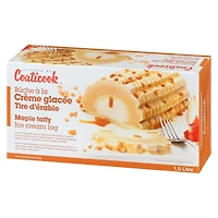 Bûche à la crème glacée érable Coaticook