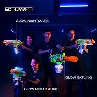 XSHOT Hyper Gel Glow Gatling Blaster motorisé avec 10 000 billes de gel de ZURU, Gel Blaster jouet d'extérieur motorisé pour garçons et filles, adolescents et adultes âgés de 14 ans et plus
