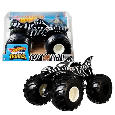 Zebra Shark Monster Trucks Hot Wheels à l’échelle 1:24