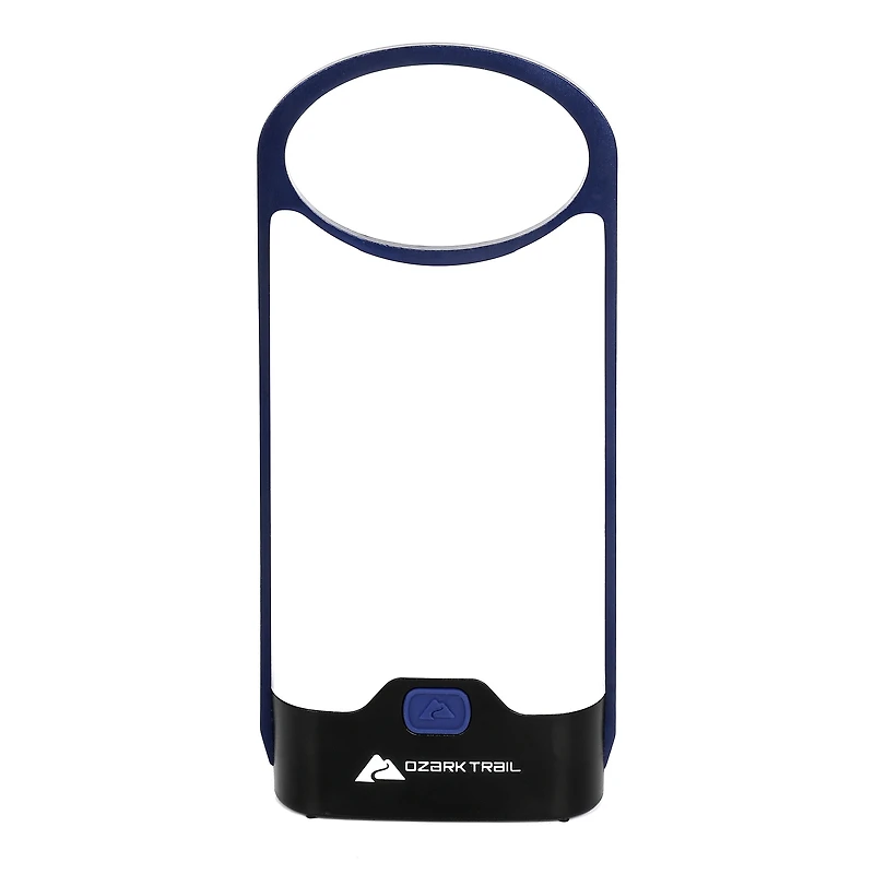 Ozark Trail Lanterne fine DEL en aluminium avec piles 160 lumens Bleu Lanterne Mince en Aluminium