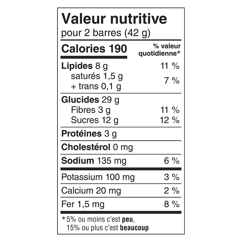 VAL NATURE BARRES GRANOLA CROQUANTES AVOINE ET CHOCOLAT NOIR