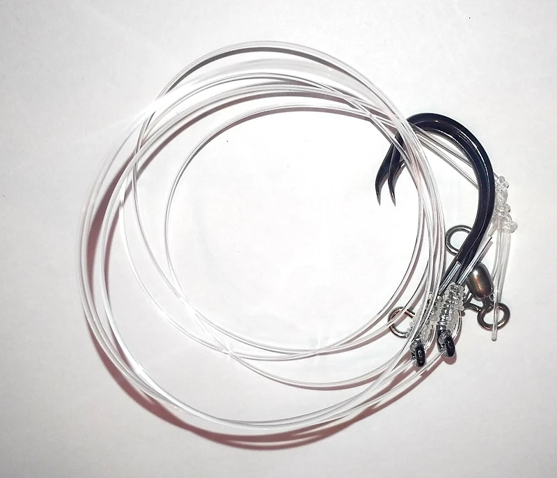 Jiggernaut STR.BASS RIG Jiggernaut Str.Bass Rig Stripped Bass Bottom Hook Rig, 6/0 Hook, 60lb Mono - No weight