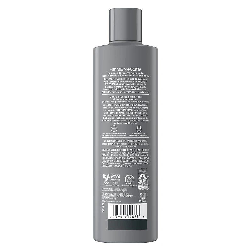 Dove Men+Care Aqua Impact Shampoo to Hydrate & Moisturize, with Ocean Minerals 355 ML