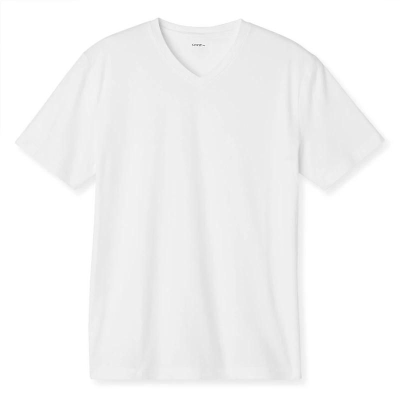 T-shirt extensible George pour hommes à encolure en V