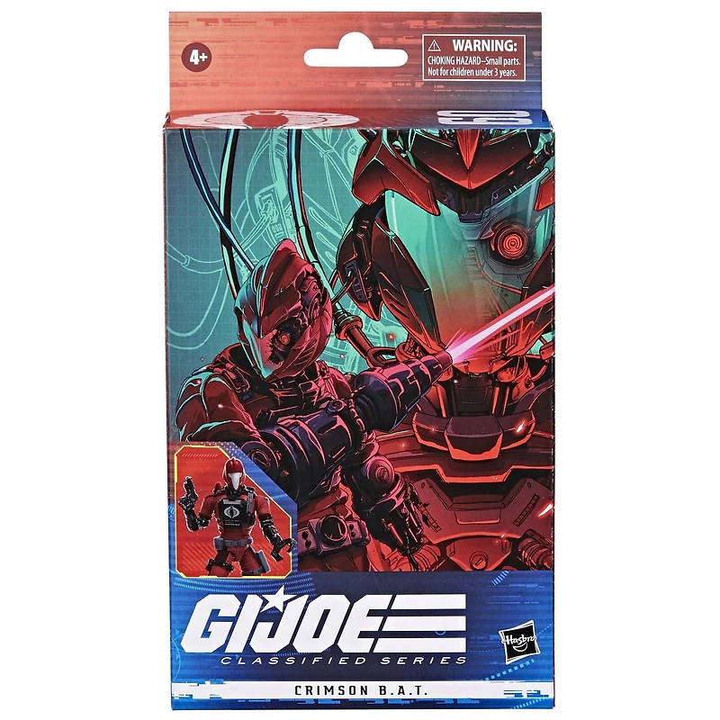 G.I. Joe Classified Series CRIMSON B.A.T. Action Figure 60 Collectible Premium Toy, Multiple Accessories 6-Inch-Scale, Custom Package Art