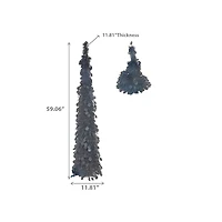 Sapin De Noël Pop-Up Noir Avec Support