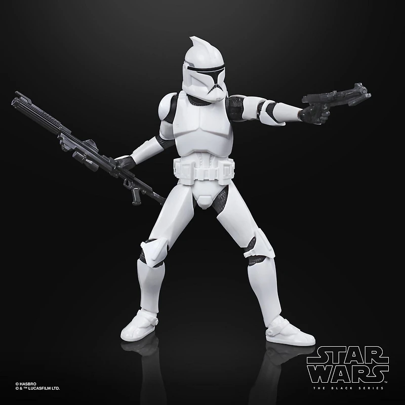 Star Wars The Black Series Phase I Clone Trooper Toy 6-Inch Scale Star Wars: The Clone Wars Collectible Action Figure, Kids Ages 4 and Up