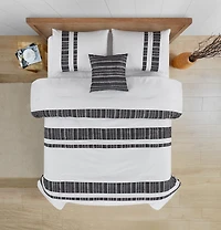 Ensemble de couette 4 pieces Asami Gris