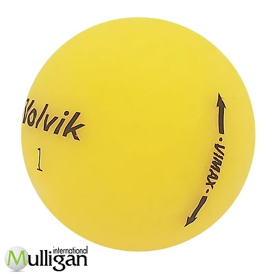 Mulligan - 48 Volvik Vimax 4A Recycled Used Golf Balls, Yellow