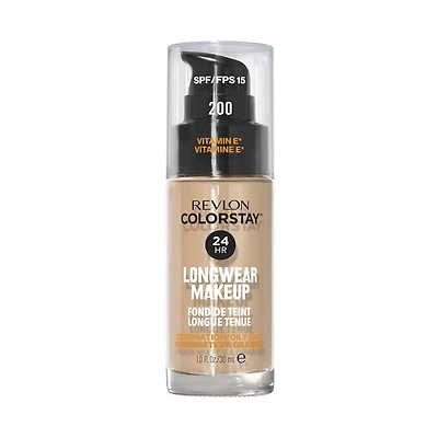 Fond de teint longue tenue Revlon Colorstay™ pour peaux mixtes à grasses, 30 ml Couvrance mi-mate FPS 15