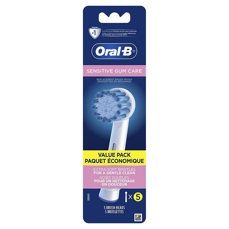 Brossettes de rechange Oral-B Soin des gencives sensibles 5CT