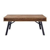 Table basse Auston finition grain de bois